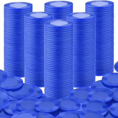 Coopay 500 Pieces Plastic Poker Chips, 1 Inch Bingo Chips Bulk Learning by Coopay