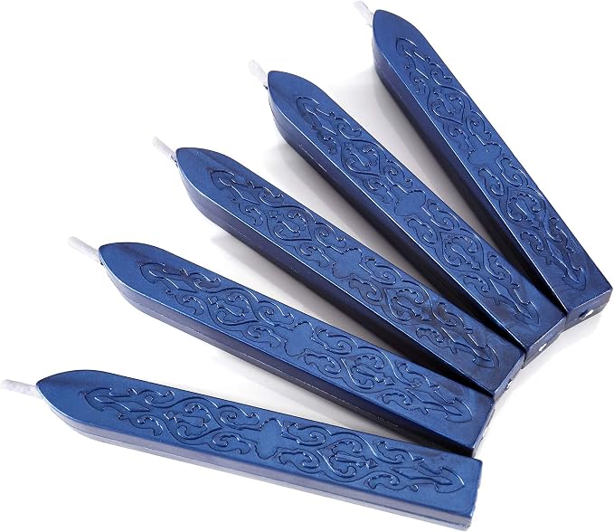 Blue Sealing Wax Sticks, Yoption 5 Pcs Totem Fire Manuscript Wax Seal Sticks - Image 2