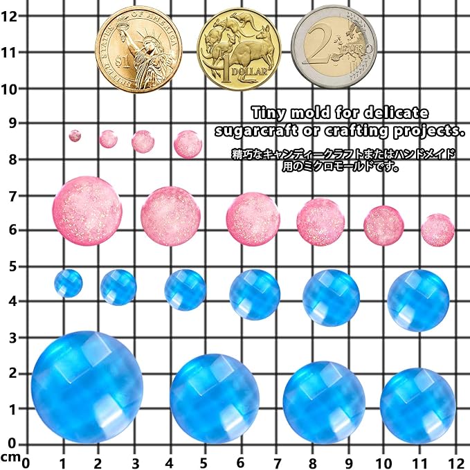 Mini Dome Cabochon Gemstone Pastry Silicone Mold - Image 4