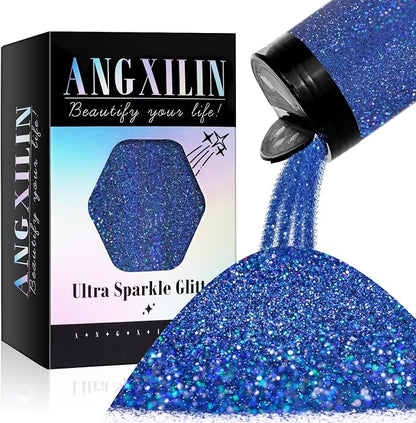 Holographic Fine Glitter for Epoxy Resin DIY Craft, ANGXILIN High Capacity 260g by ANGXILIN