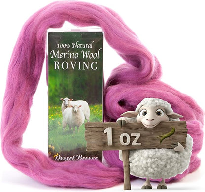 Desert Breeze Distributing 100% Natural Merino Wool Roving by DesertBreezeDistributing