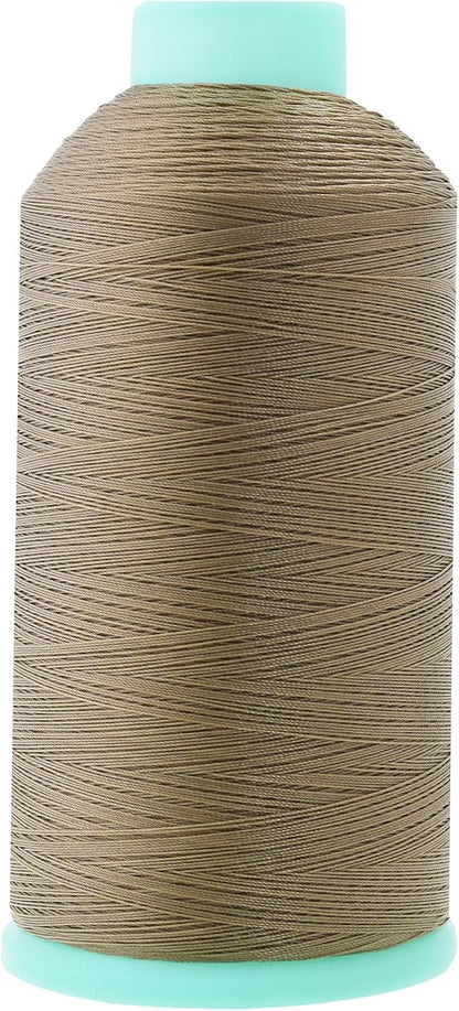 Mandala Crafts Bonded Nylon Thread Dark Beige Heavy Duty Sewing Threads by MandalaCrafts