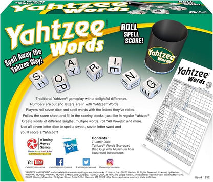 Winning Moves Yahtzee Words Games USA, Family Word Game Version of Yahtzee - Image 3
