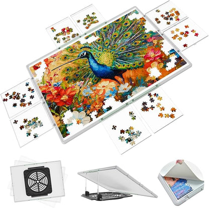 2000 Pieces Puzzle Board 3-in-1 Double-Sided & Rotating & Tilting, Plastic by WelcometoMobiPuzz%EF%BC%81