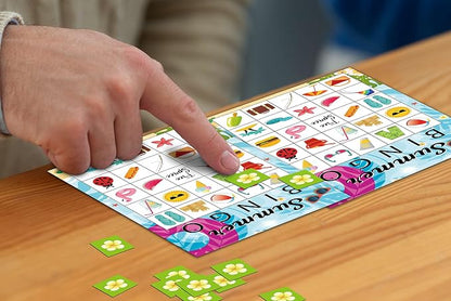 Summer Bingo Cards, Summer Party Games Bingo Cards - Image 3