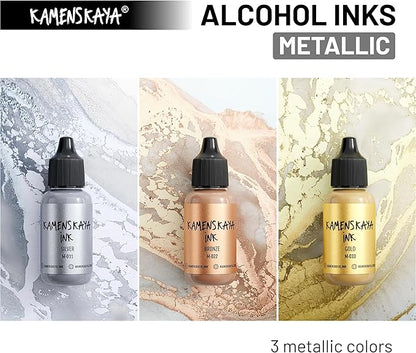 Metallic Alcohol Ink Set: Bronze Alcohol Ink - Image 3