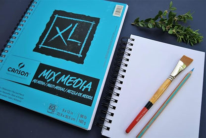 Canson XL Series Mixed Media Pad, Side Wire, 9x12 inches, 60 Sheets – - Image 6