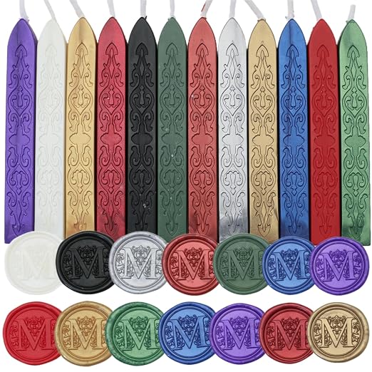 12Pcs Wax Sealing Sticks with Wicks, Decoration - Image 7