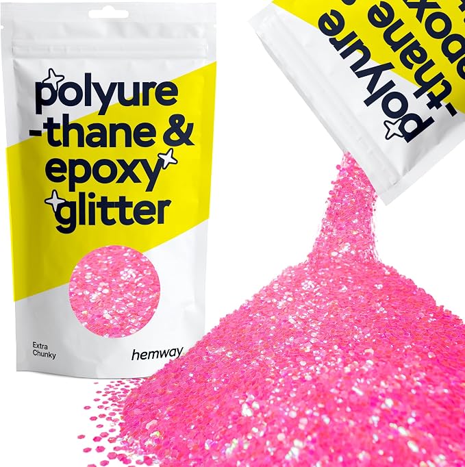 Hemway Polyurethane & Epoxy Resin Glitter 100g / 3.5oz Metallic Crystal Flake by Hemway