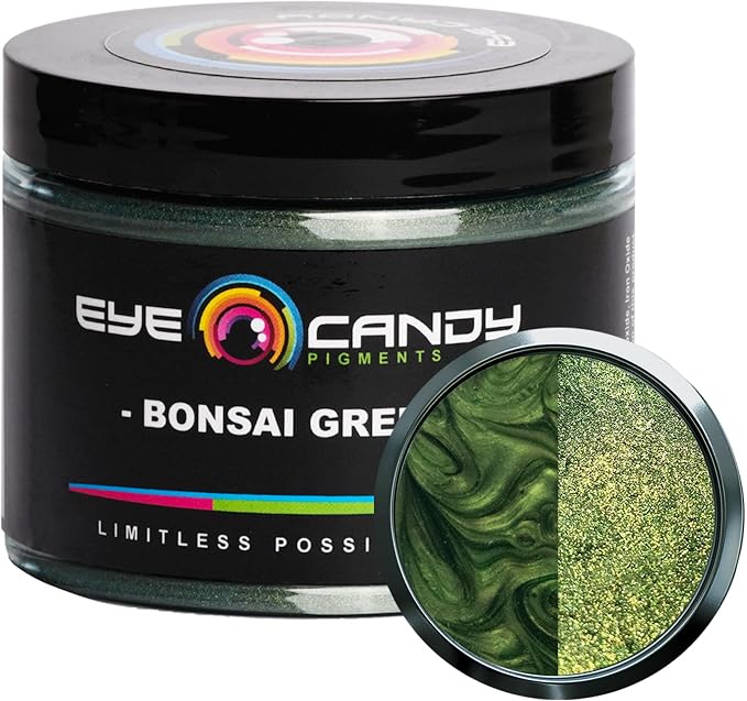 Eye Candy Pigments Premium Green Mica Powder by EyeCandyPigments