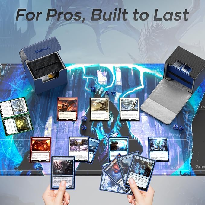 Mlikero Card Deck Box, Commander Deck Box Holds 100+ Double-Sleeved Cards - Image 6
