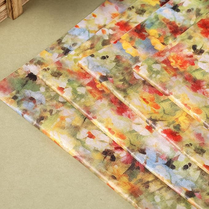60 Sheets Monet Floral Garden Tissue Paper, 20 x 14 Inch Wildflower Monet - Image 6