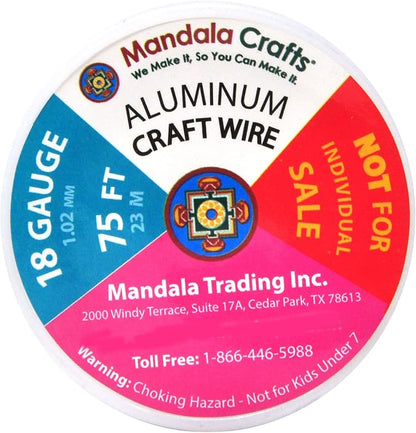 Mandala Crafts 18 Gauge Anodized Aluminum Craft Wire - Image 4