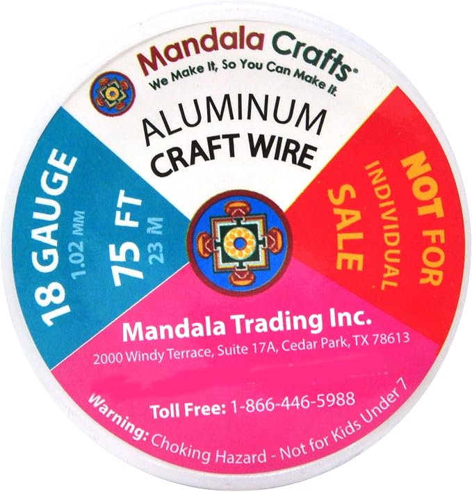 Mandala Crafts 18 Gauge Anodized Aluminum Craft Wire - Image 4