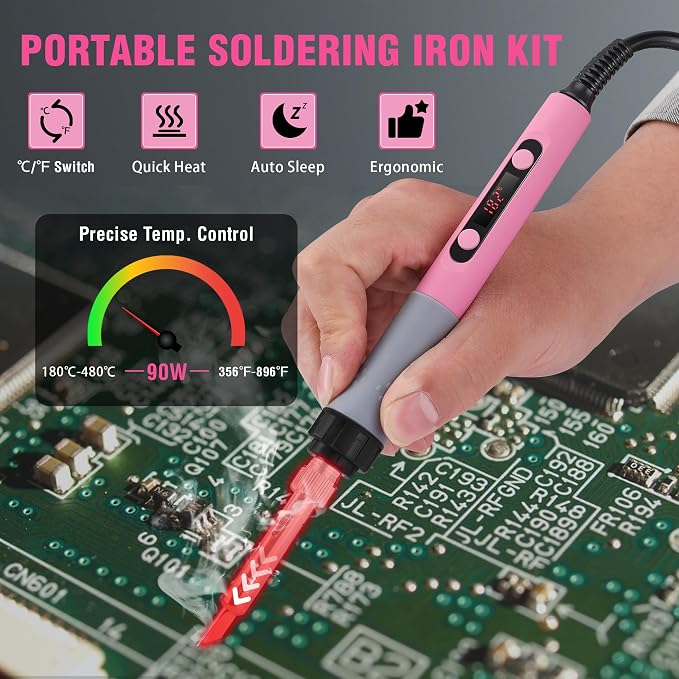 WORKPRO Soldering Iron Kit, 90W Soldering Gun - Image 2