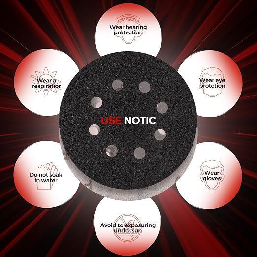 100PCS 5 inch Silicon Carbide Sanding Discs 320 Grit, Wet Dry Orbital 5 Sander - Image 6