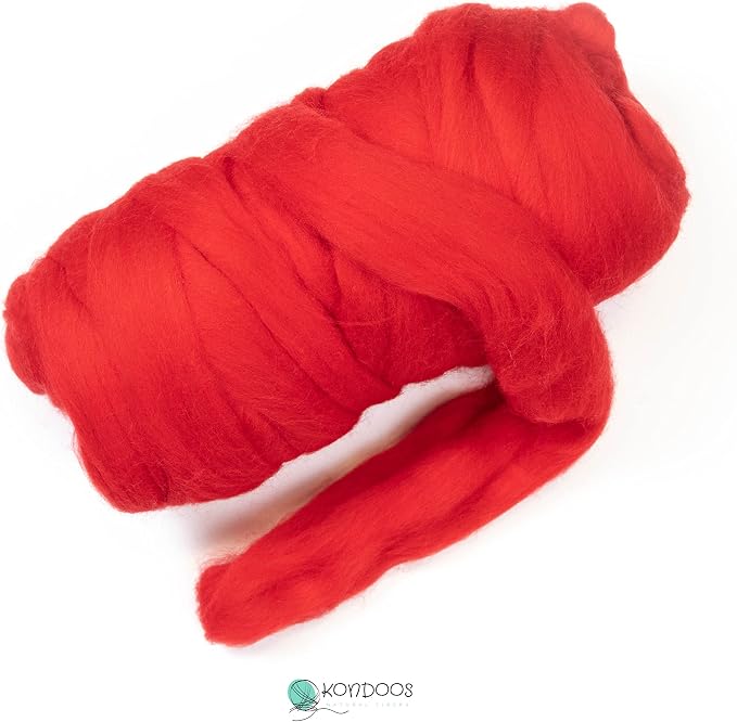 Kondoos Colored Natural Wool roving, 1 lb. Best Wool - Image 2