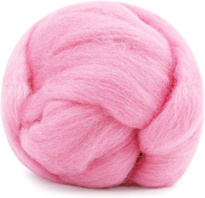 Mayboos Wool Roving Yarn, 1.76oz Colored Natural Wool Roving, Wool Felting by Mayboos