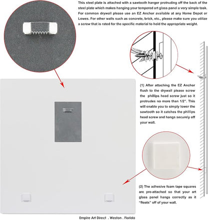 Empire Art Direct Frameless Free Floating Tempered Glass Panel Graphic Wall Art - Image 7