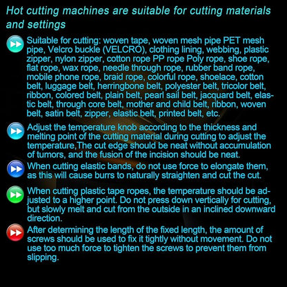 DRQG50-B Heat Cutting Ribbon Cutter, Electric Rope Cutter Thermal Supplies - Image 4
