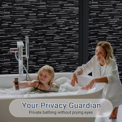 Haton Blackout Window Film, Sun Light Blocking Frosted Privacy - Image 2