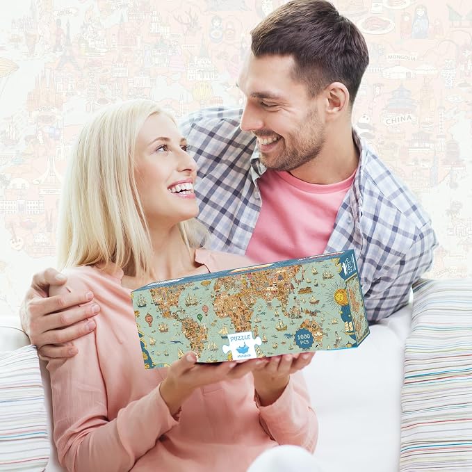 MOMIBOOK Puzzles for Adults 1000 Pieces Jigsaw Puzzles of Journey Through The - Image 8