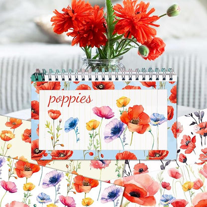 12×12 Flower Scrapbook Paper Vintage Flower Pattern Papers Pad, 24 Sheets - Image 6