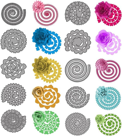 10pcs 3D Layering Rose Metal Cutting Dies, Daisy Flower Garland Wedding Cut by Unknown