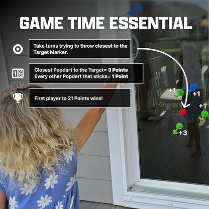 Popdarts Game Rookie Pack – Beginner-Friendly Suction Cup Dart Game - Image 4
