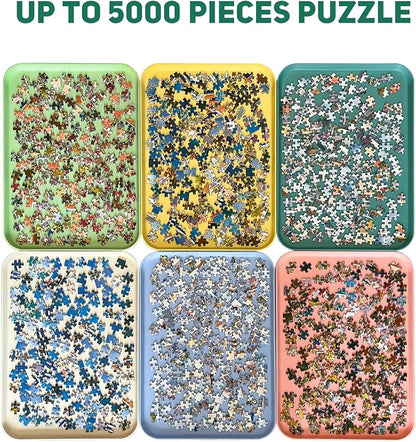 16.9" x 12" Extra-Large Puzzle Sorting Trays Stackable, 6 Pack Puzzle Sorter - Image 2