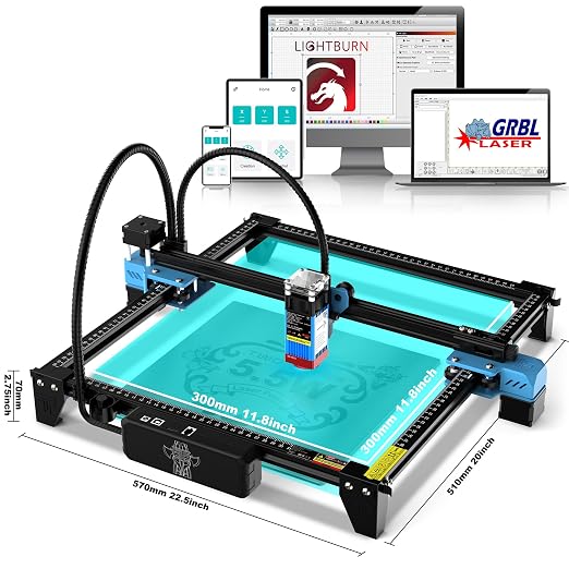 TTS-55 PRO 5500mW Laser Engraver Machine Laser Cutter Laser Cutting Engraving - Image 3