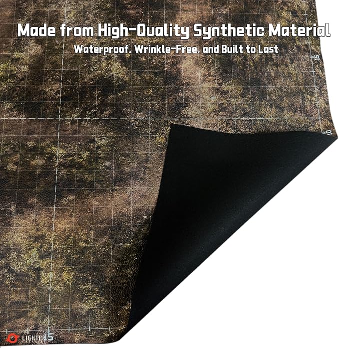 44'' x 60'' Battle Mat Gridded War-Gaming Mat - Image 5