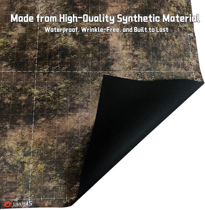 44'' x 60'' Battle Mat Gridded War-Gaming Mat - Image 5