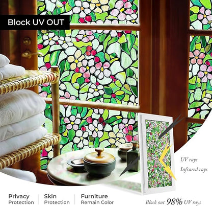 3D Stained Glass Window Film, Decorative Window Privacy Film - Image 5