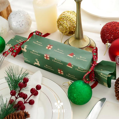 MEEDEE 3/8 inch 100 Yards Assorted Christmas Ribbon - Image 4