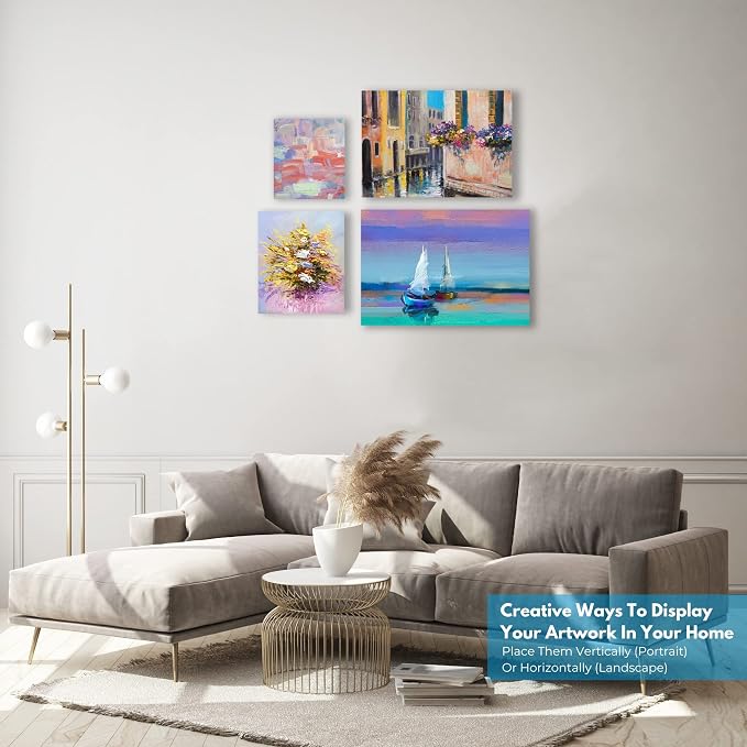 KEFF 24-Pack Canvas for Painting, 6 of 5x7, 11x14 Painting Canvas Boards - Image 6