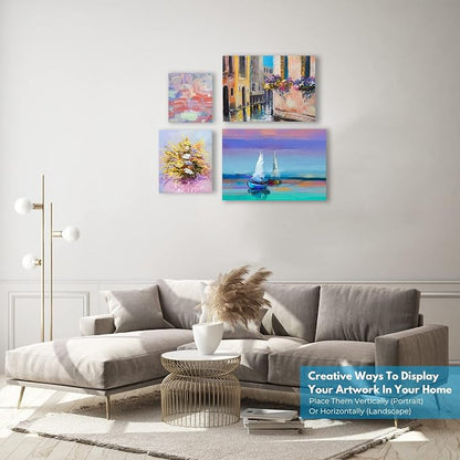 KEFF 24-Pack Canvas for Painting, 6 of 5x7, 11x14 Painting Canvas Boards - Image 6