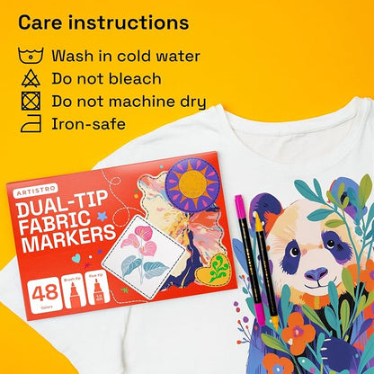 ARTISTRO 48 Dual-Tip Fabric Markers - Image 7