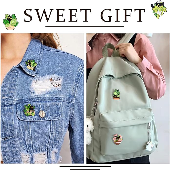 Mixed Enamel Pins for Backpacks, Beadthoven Cute Enamel Brooch Pins Set - Image 4
