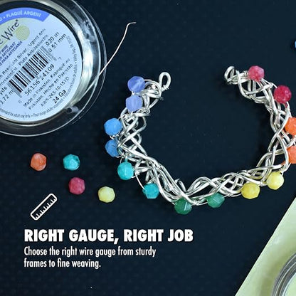 Artistic Wire, 20 Gauge Silver Plated Tarnish Resistant Colored Copper Craft - Image 9