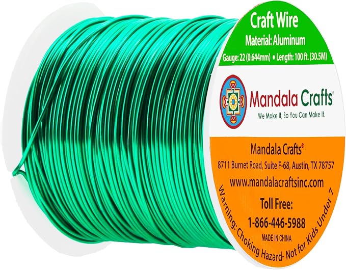 Mandala Crafts 22 Gauge Anodized Aluminum Craft Wire - Image 2