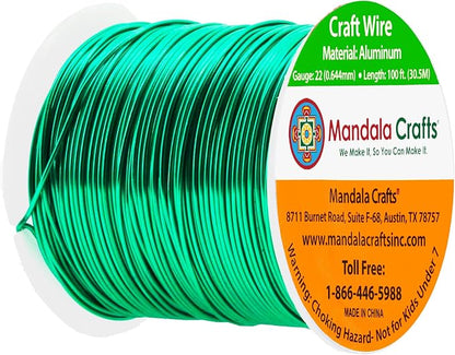 Mandala Crafts 22 Gauge Anodized Aluminum Craft Wire - Image 2