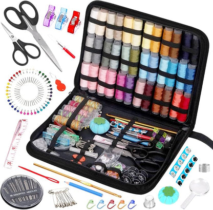 Rustark 217Pcs Sewing Kit with Portable Bag, Premium Sewing Supplies Kit by Rustark