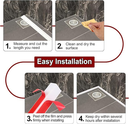 uxcell 197 Inch Flexible Quarter Round Molding Silicone Peel and Stick Trim - Image 4