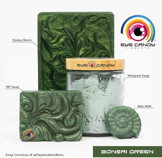 Eye Candy Pigments Premium Green Mica Powder - Image 2