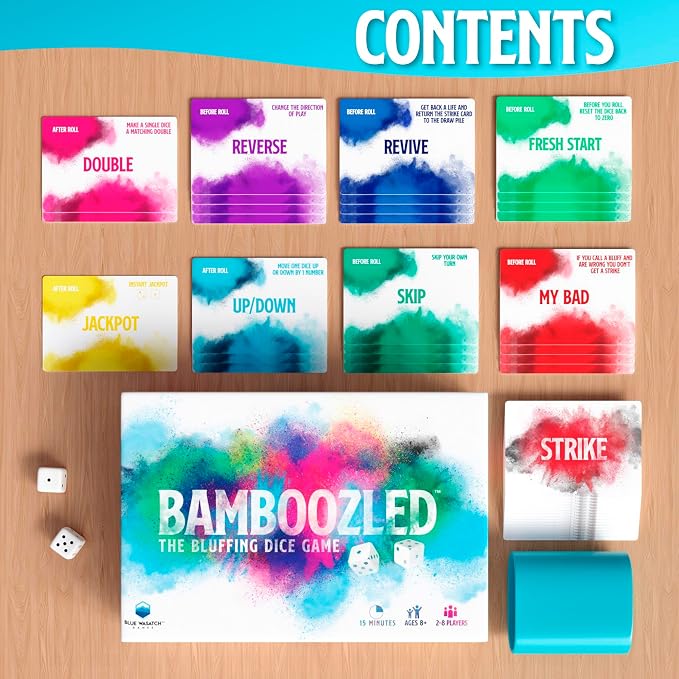 Bamboozled - A Hilariously Fun Bluffing Dice & Card Game. Family-Friendly Party - Image 7