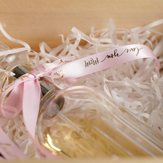MEEDEE Pink Ribbon for Gift Wrapping Thank You Just for You Ribbon Mothers Day - Image 6