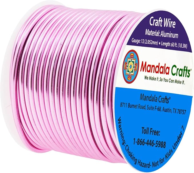 Mandala Crafts 12 Gauge Anodized Aluminum Craft Wire - Image 2