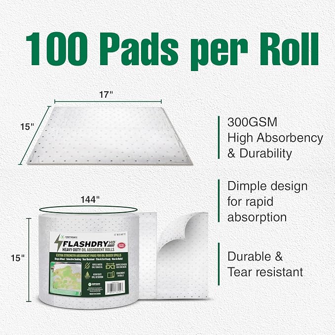 FLASHDRY Heavy Duty Oil Absorbent Roll - Image 2