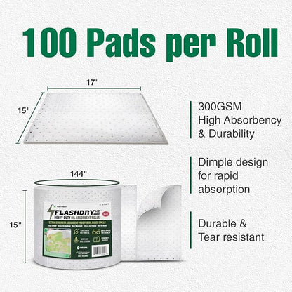 FLASHDRY Heavy Duty Oil Absorbent Roll - Image 2